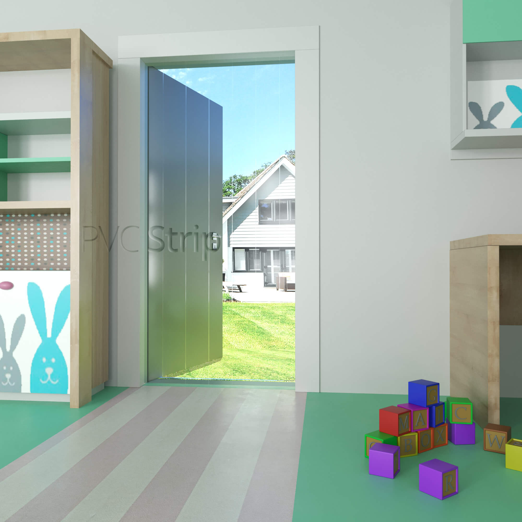 School & Nursery PVC Strip Curtain Kits