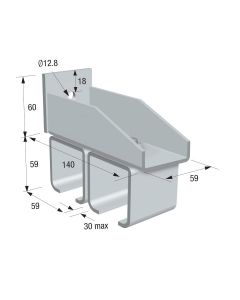 Slide 10 - Suspension Brackets - Sliding Track Suspension System