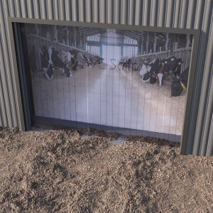 Agricultural plastic strip curtains