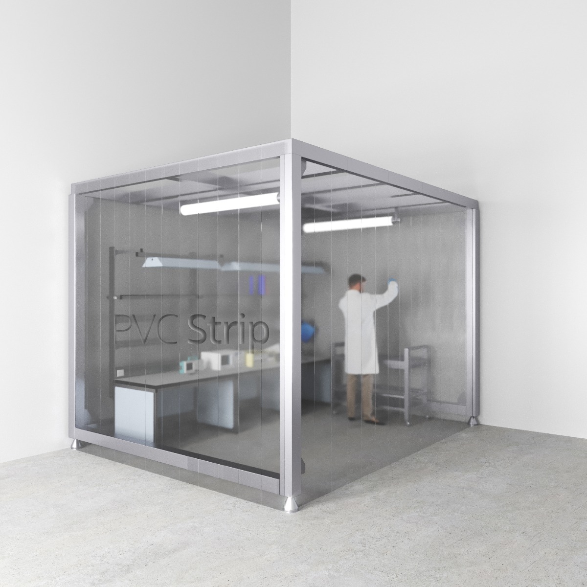 Cleanroom PVC Strip Curtain Kits Door Strips Kit PVCStrip UK